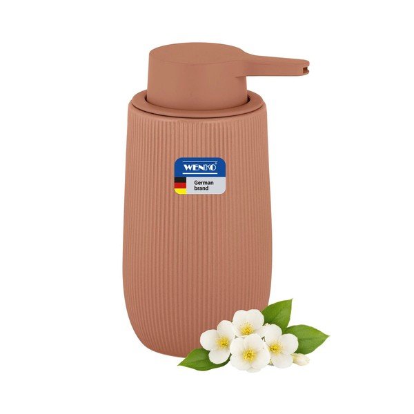 Dispenser per sapone marrone in plastica 400 ml Fablo – Wenko-image-3