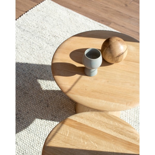 Tavolo rotondo in rovere ø 40 cm Mushroom - Gazzda-image-3