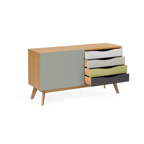 Cassettiera grigia Avon - Woodman-image-2