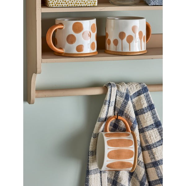 Set di tazze giallo ocra in gres 3 pezzi 450 ml Linora - Bloomingville-image-1