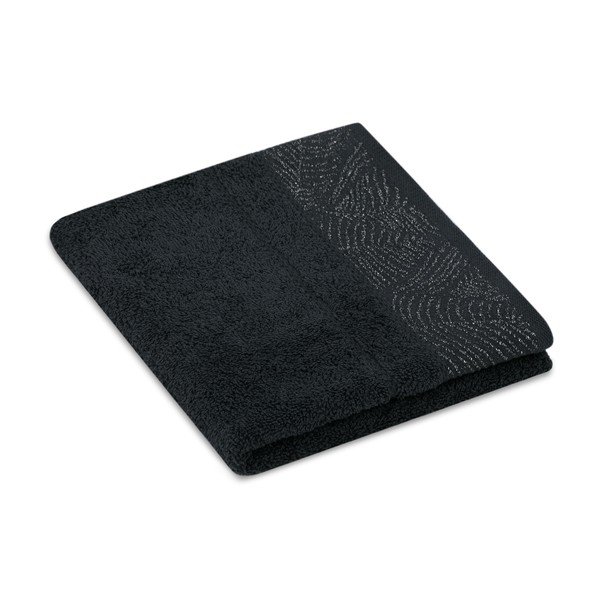 Set di asciugamani per viso e corpo tipo terry neri/grigi in cotone 6 pz Bellis – Restilo-image-3
