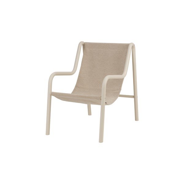 Poltrona da esterno beige in metallo Nokk – noo.ma