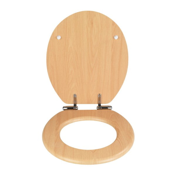 Sedile per WC con chiusura facilitata Beech Nature, 43 x 37 cm - Wenko-image-1