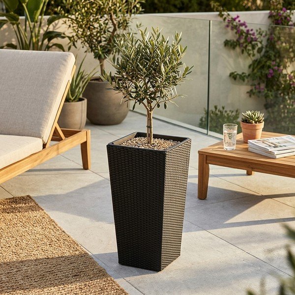 Fioriera in rattan artificiale Rose - Bonami Essentials-image-1