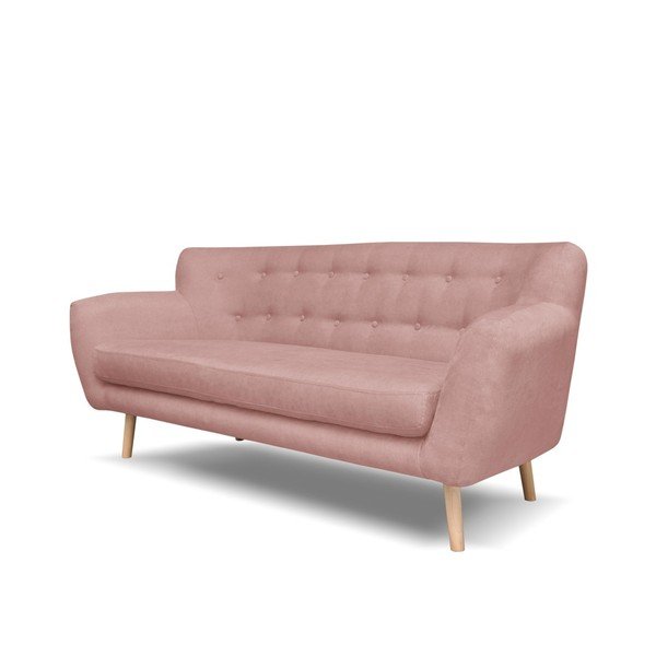 Divano rosa chiaro Cosmopolitan design , 162 cm London - Cosmopolitan Design-image-2
