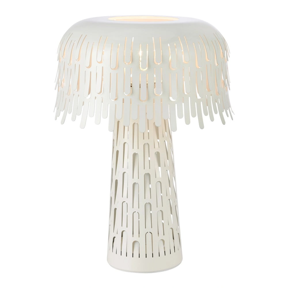 Lampada da tavolo bianca con paralume in metallo (altezza totale 38 cm) Verbera – Markslöjd | Abat-jour e lampade da tavolo