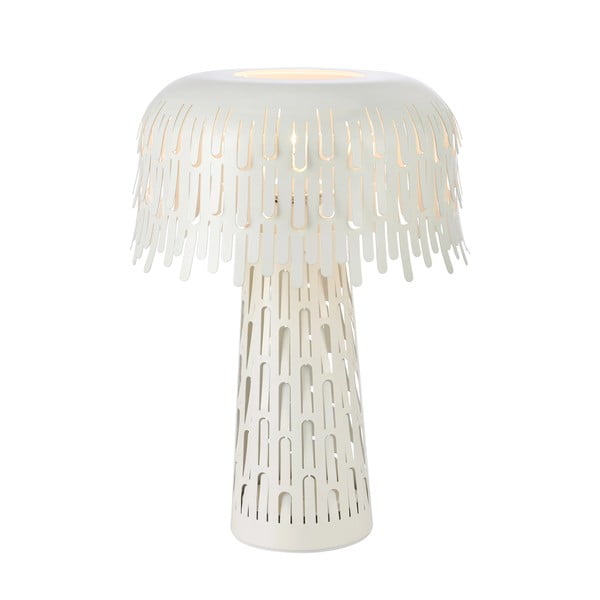 Lampada da tavolo bianca con paralume in metallo (altezza totale 38 cm) Verbera – Markslöjd