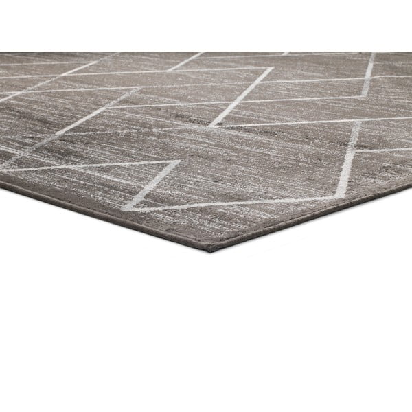 Tappeto in viscosa grigio , 100 x 140 cm Belga - Universal-image-2