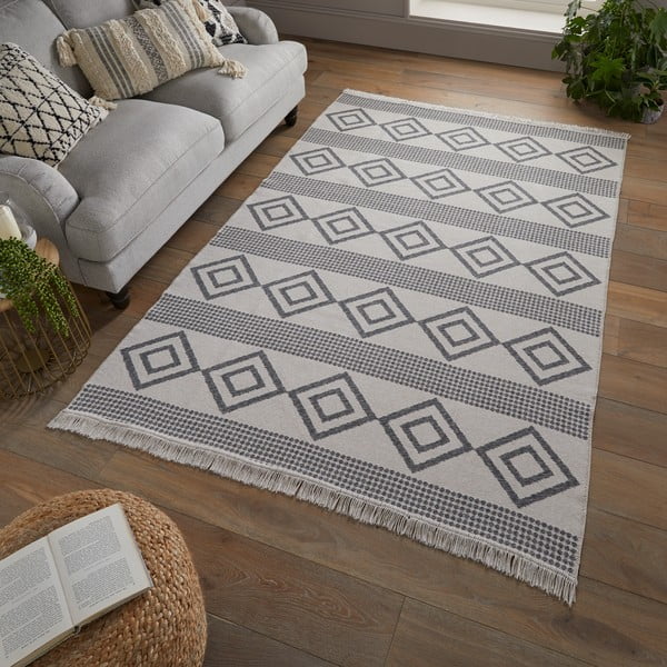 Tappeto grigio 160x230 cm Deuce Teo - Flair Rugs-image-2