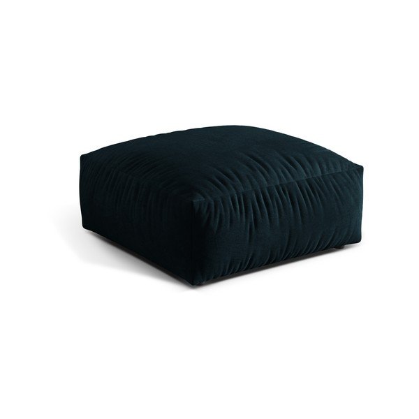 Poggiapiedi componibile blu scuro con rivestimento in velluto Martina – Micadoni -image-1