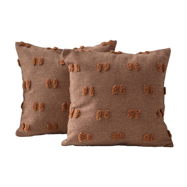 Federe decorative in set 2 pz 43x43 cm Tuffet – Mioli Decor