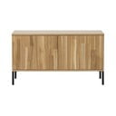 Mobile TV di colore naturale con effetto rovere 100x56x44 cm Gravure – WOOOD