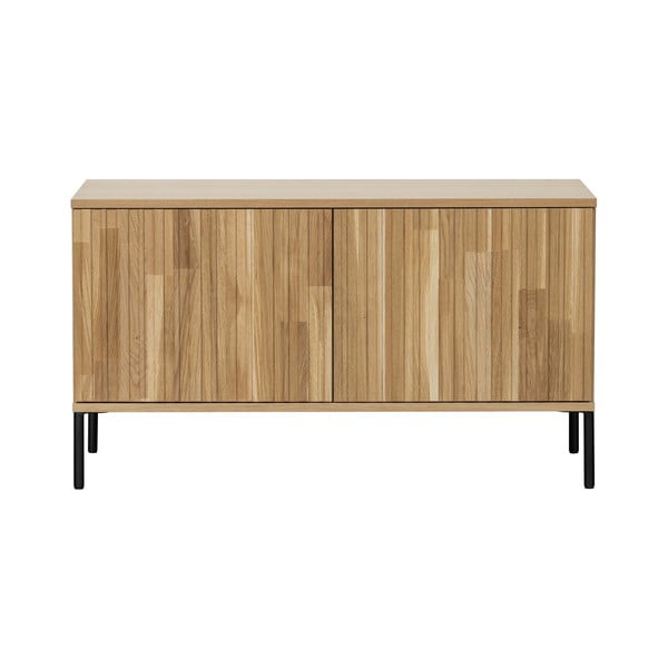 Tavolo TV in legno di quercia di colore naturale 100x56 cm Gravure - WOOOD