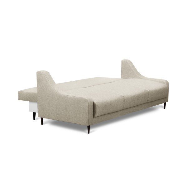 Divano letto beige con contenitore Ancolie, 215 cm - Mazzini Sofas-image-2