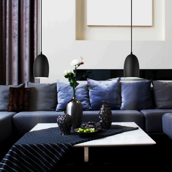 Lampada a sospensione nera S Matte, ⌀ 14 cm Ume - Sotto Luce-image-1