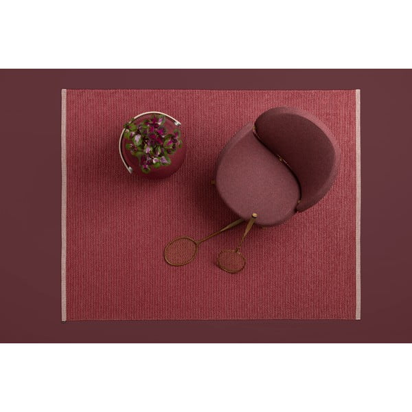 Passatoia da interno/esterno rossa 70x200 cm Mono Blush – Pappelina-image-1