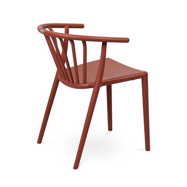 Sedia da esterno marrone in plastica Capri – Bonami Essentials-image-4