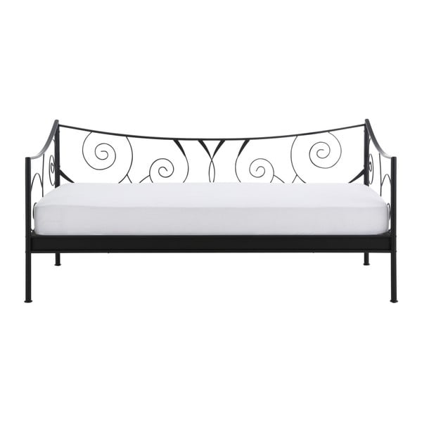 Letto in metallo nero , 90 x 200 cm Isabelle - Støraa-image-1