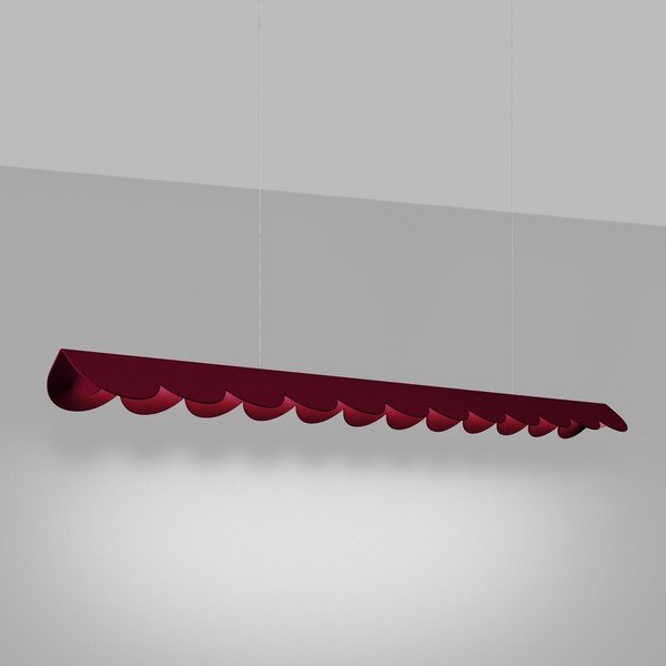 Lampadario LED burgundy in alluminio BISCUIT – Thoro-image-1