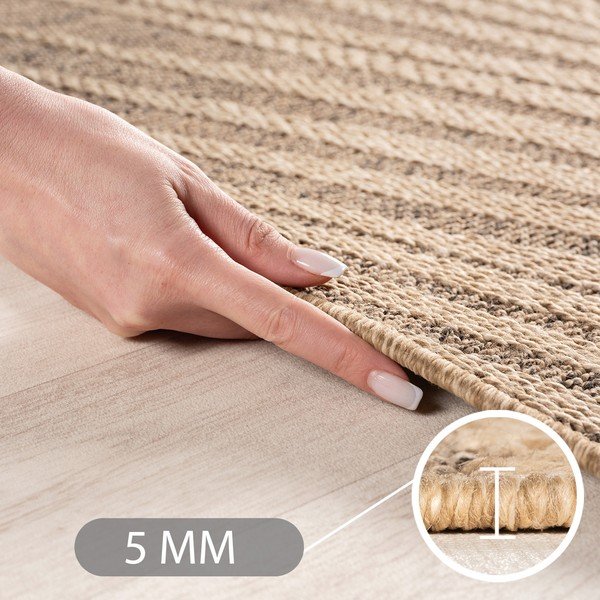 Tappeto da interno/esterno rotondo marrone ø 120 cm Timber 1403 – Ayyildiz Carpets-image-3