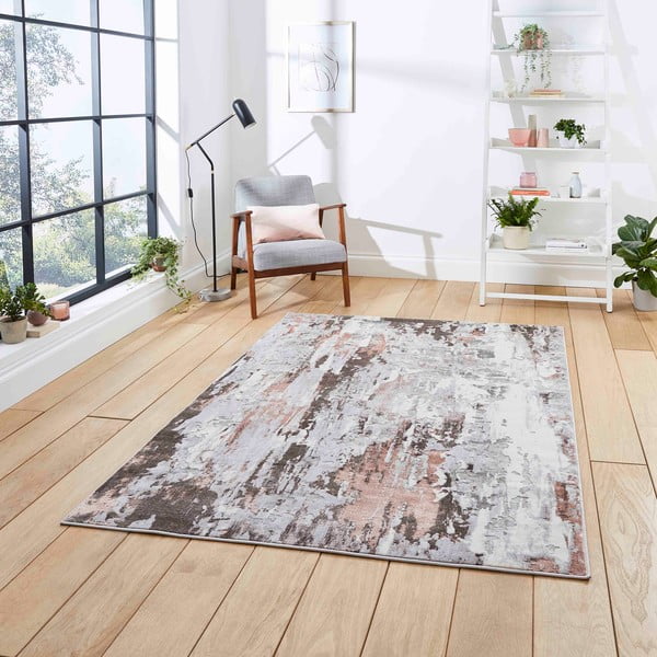 Tappeto grigio e rosa , 160 x 220 cm Apollo - Think Rugs-image-1
