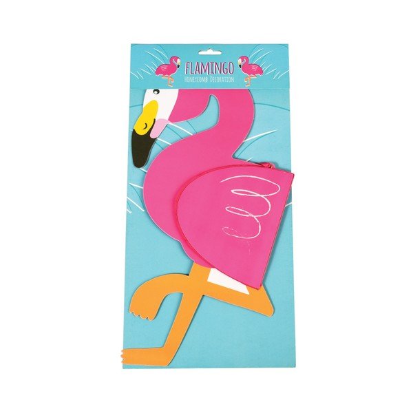 Závěsná papírová dekorace Rex London Flamingo Honeycomb-image-2