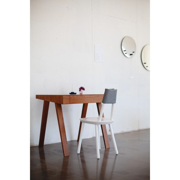 Tavolo marrone con gambe in frassino , 80 x 70 cm 4.9 - EMKO-image-1