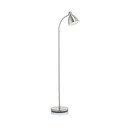 Lampada da terra argentata con paralume in metallo (altezza totale 145 cm) Nitta – Markslöjd