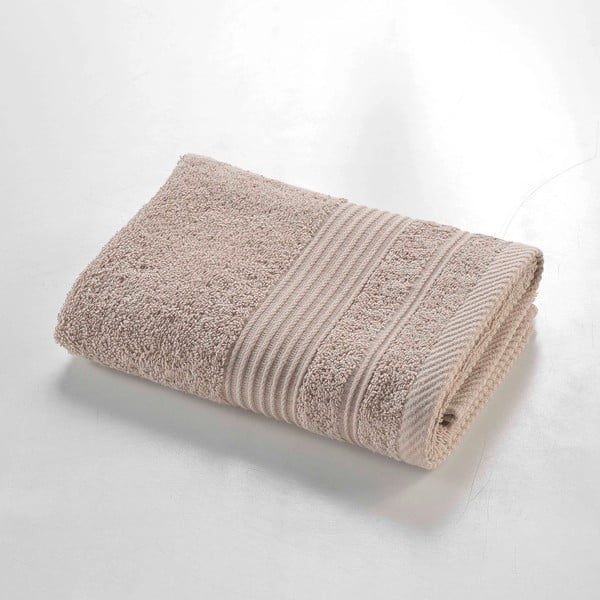 Asciugamano beige in spugna di cotone 50x90 cm Tendresse - douceur d'intérieur