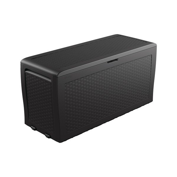 Cassetta di plastica da giardino grigio scuro Samoa - Keter-image-2