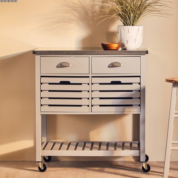 Tavolino da servizio su ruote 46x86 cm Frankfurt – Premier Housewares-image-3