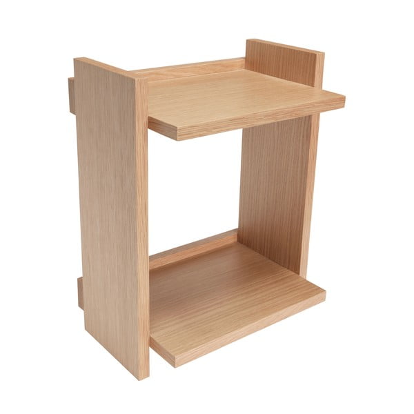 Scaffale a castello in rovere decorato in colore naturale 34 cm Forma - Hübsch-image-2