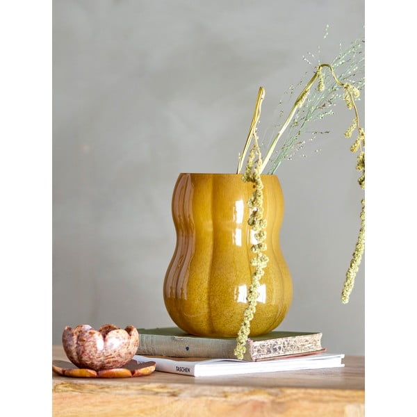 Vaso in vetro marrone fatto a mano (altezza 20 cm) Pumpkin - Bloomingville-image-1
