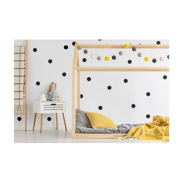 Letto Mila MN in legno di pino, 140 x 190 cm - Adeko-image-2