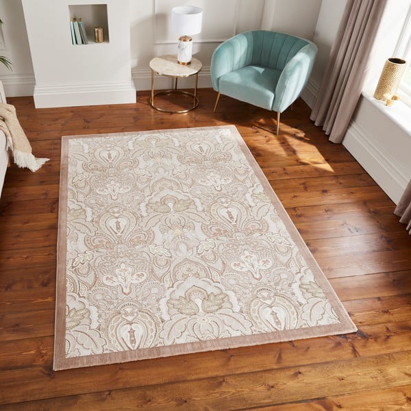 Tappeto color crema 120x170 cm Damask Bronze – Think Rugs-image-3