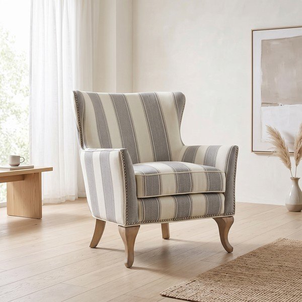 Poltrona grigia/beige Reva – Støraa-image-1