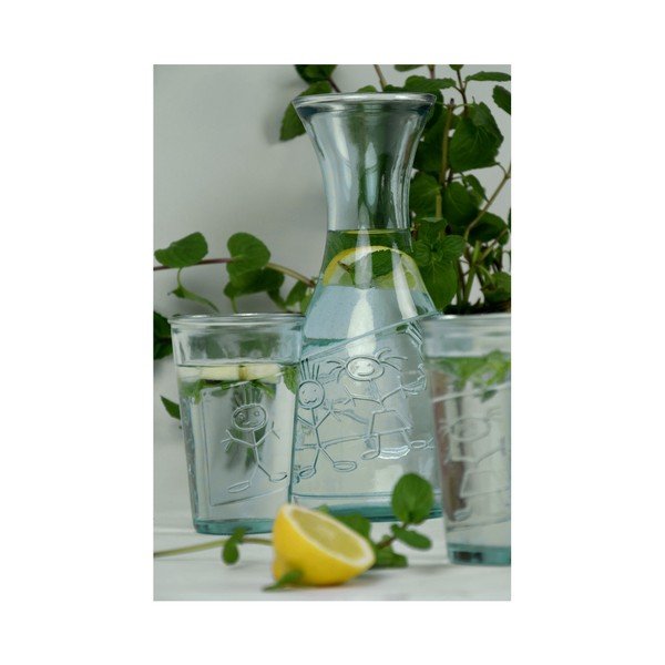 Barattolo in vetro riciclato trasparente Kluk - Ego Dekor-image-1