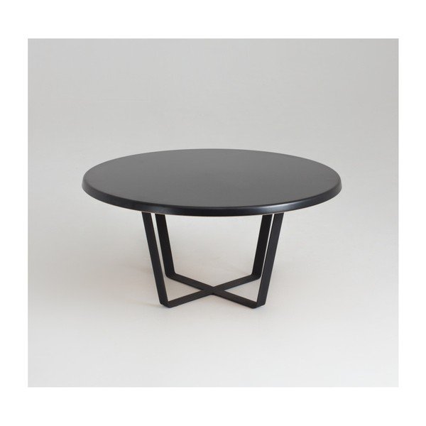 Černý konferenční stolek Custom Form Mapple, průměr 80 cm-image-2