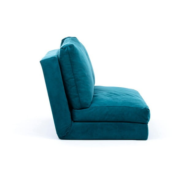 Divano letto color petrolio 120 cm Taida - Balcab Home-image-1