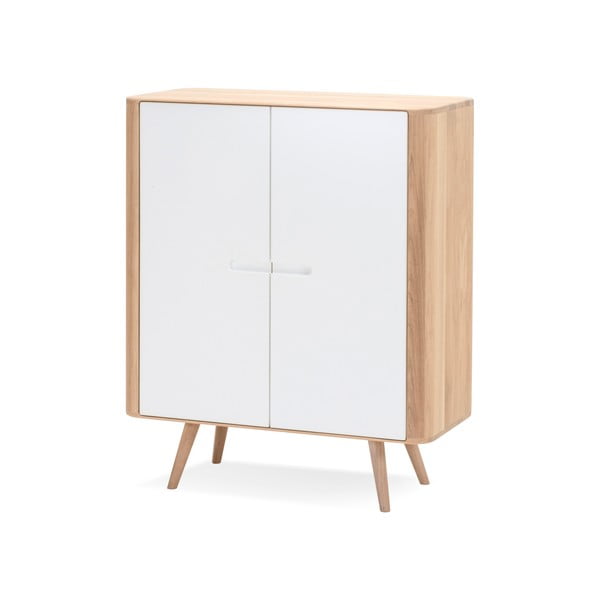 Armadio in legno di quercia, 90 x 110 cm Ena - Gazzda-image-2