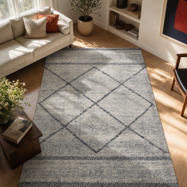 Tappeto grigio , 80 x 150 cm Kasbah Gris - Universal-image-4