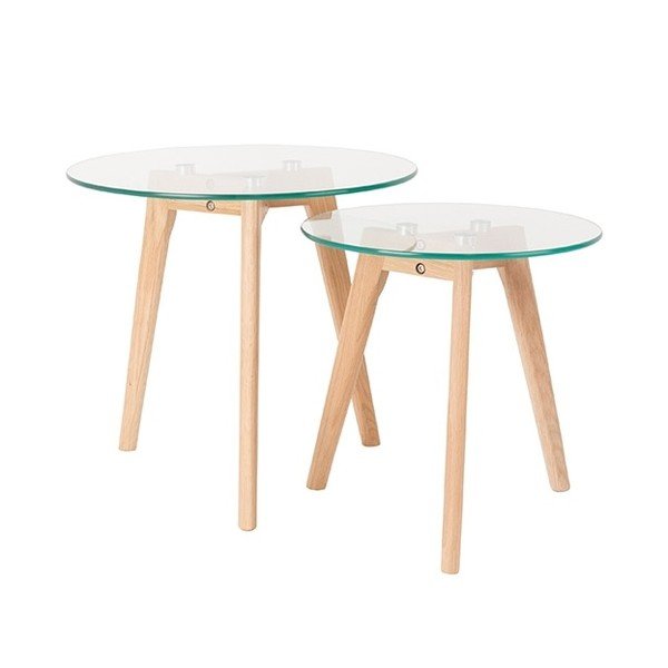 Set di 2 tavoli contenitori Bror - White Label