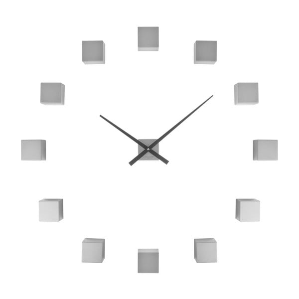 Orologio da parete argento fai da te DIY Cubic - Karlsson