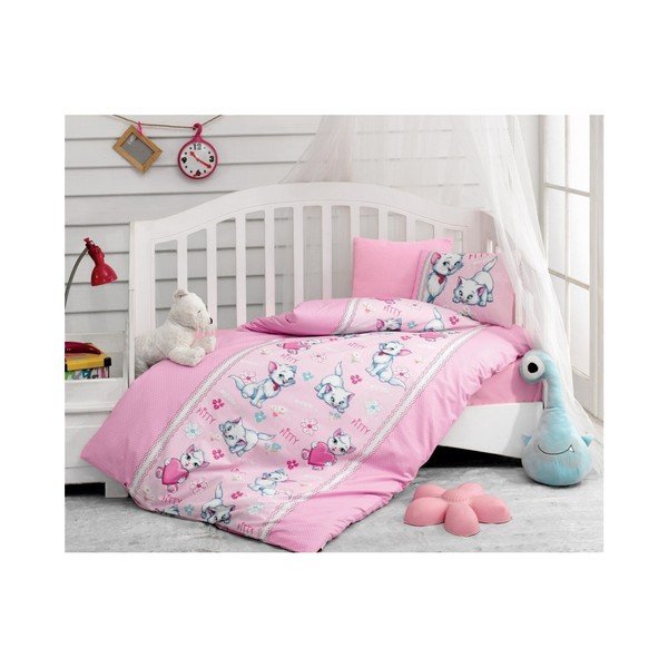 Biancheria da letto per bambini con lenzuolo Miyav, 100 x 150 cm - Mijolnir