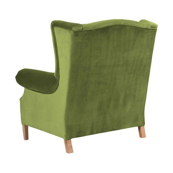 Poltrona in velluto verde oliva Harvey Velvet - Max Winzer-image-3