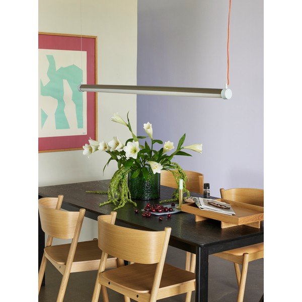 Lampadario LED grigio con intensità regolabile Interplay – Hübsch-image-2