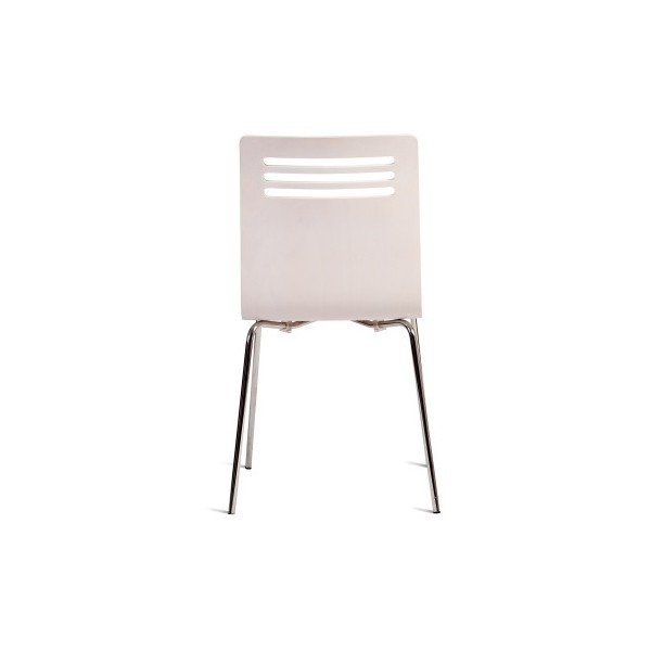 Sedia bianca con sedile in legno di faggio Comfort - Charlie Pommier-image-3