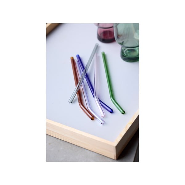 Cannucce in set in vetro con scopino per pulizia 4 pz – Lyngby Glas-image-3