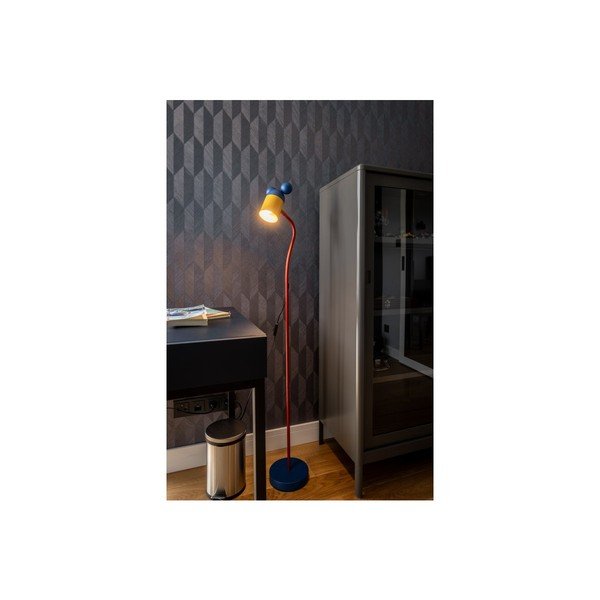 Lampada da terra blu con paralume in metallo (altezza 133,5 cm) Mouse - GTV-image-3