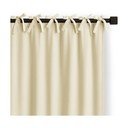 Tenda parzialmente oscurante avorio 140x250 cm Carli Tie – Restilo